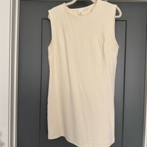 H&M Sleeveless Ivory Mini Dress